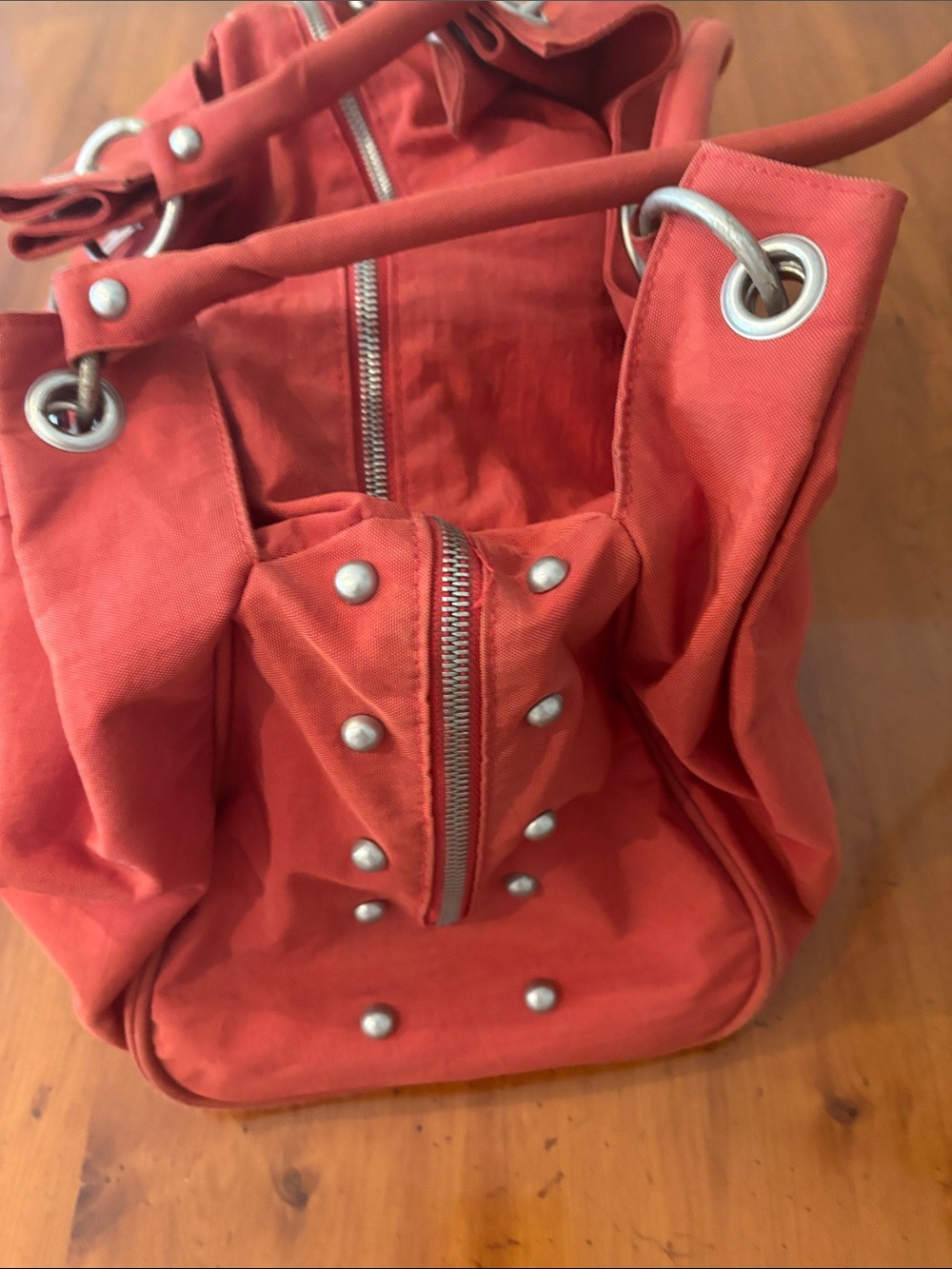 Baggallini Coral-Red Convertible Shoulder Bag with Turn-Lock - Picture 5 of 7